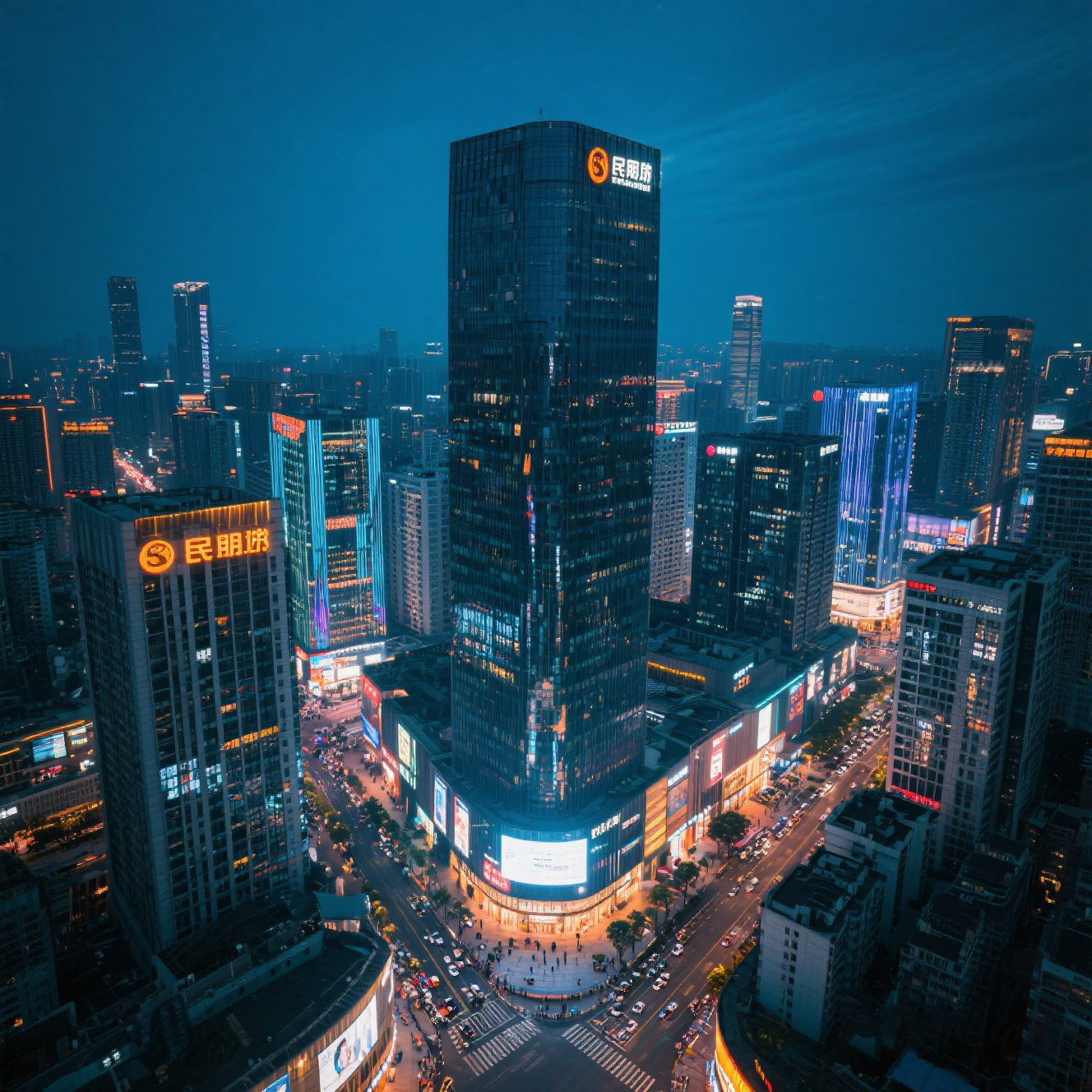 航拍街景
